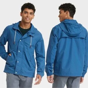 Size XXL Goodfellow & Co Blue Hooded Raincoat